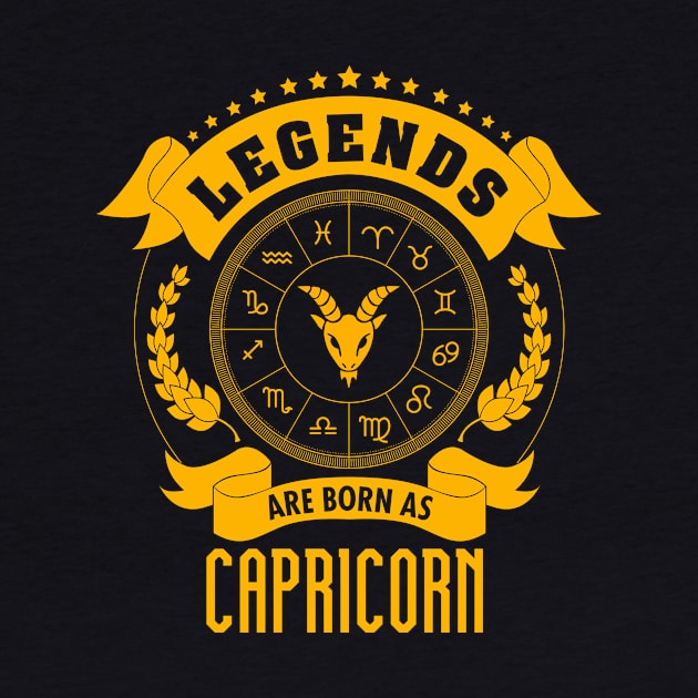 Legends are born as Capricorn by gastaocared